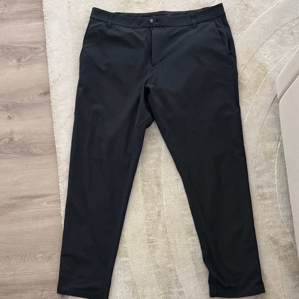lululemon athletica Men's Black Dress Pants - Sleek Straight Fit